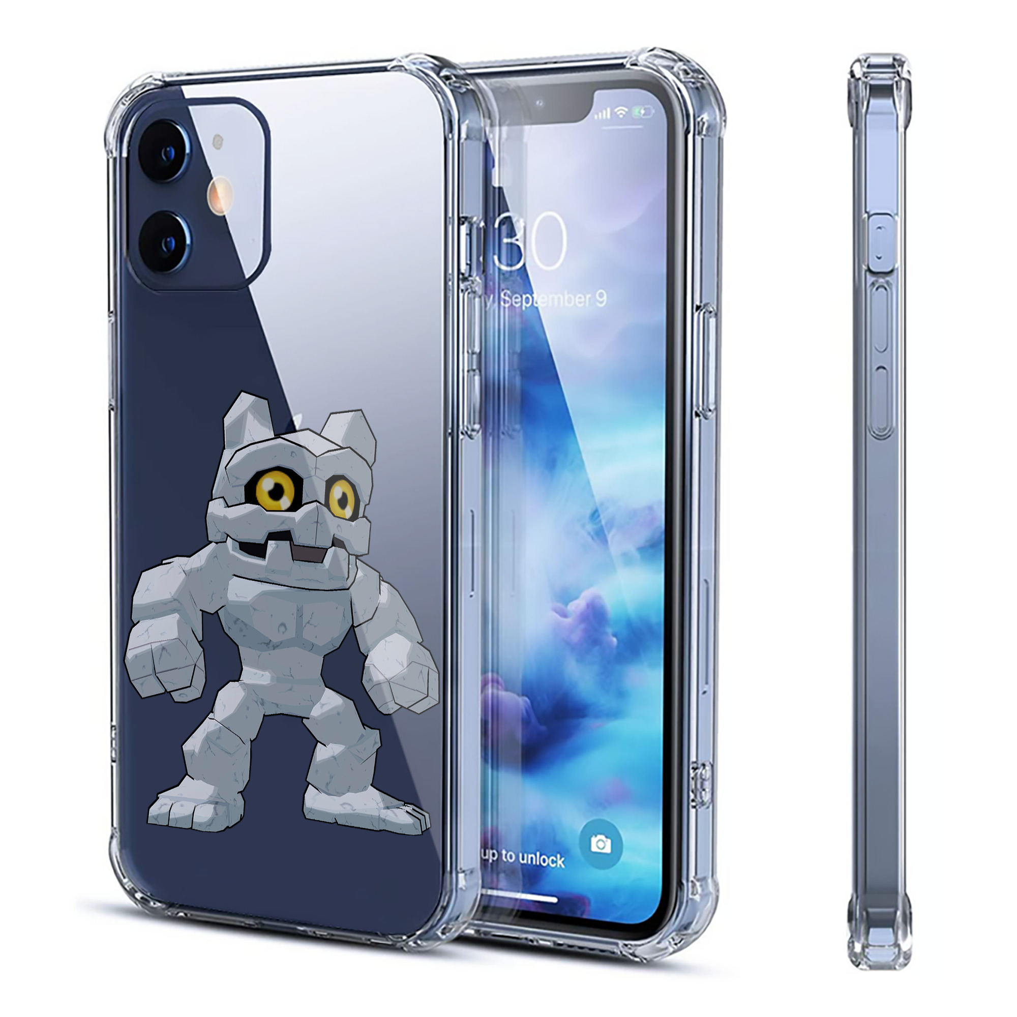（画像用） Digimon デジタルモンスター/デジモン 【iPhone 12シリーズ対応】透明スマホケース（クリアソフトケース）